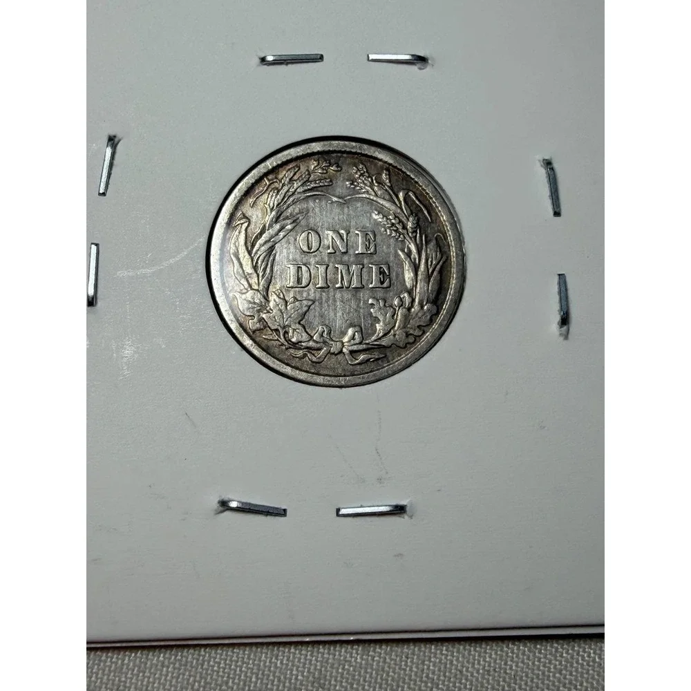 1902 Barber Dime US Silver Coin 10C United States Liberty Head Ten Cents